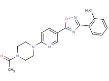 1-acetyl-4-{5-[3-(2-methylphenyl)-1,2,4-oxadiazol-5-yl]-2-pyridinyl}piperazine