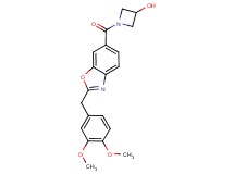 1-{[2-(3,4-dimethoxybenzyl)-1,3-benzoxazol-6-yl]carbonyl}azetidin-3-ol