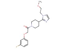 1-[(3-fluorophenoxy)acetyl]-4-[1-(2-methoxyethyl)-1H-imidazol-2-yl]piperidine