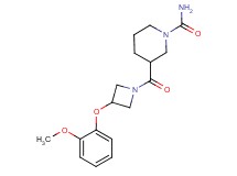 3-{[3-(2-methoxyphenoxy)-1-azetidinyl]carbonyl}-1-piperidinecarboxamide