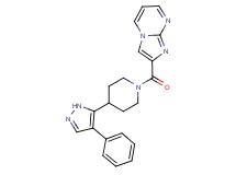 2-{[4-(4-phenyl-1H-pyrazol-5-yl)piperidin-1-yl]carbonyl}imidazo[1,2-a]pyrimidine
