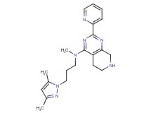 N-[3-(3,5-dimethyl-1H-pyrazol-1-yl)propyl]-N-methyl-2-pyridin-2-yl-5,6,7,8-tetrahydropyrido[3,4-d]pyrimidin-4-amine