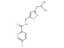 5-chloro-N-[(3-isobutylisoxazol-5-yl)methyl]pyridine-2-carboxamide