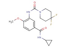 N-{5-[(cyclopropylamino)carbonyl]-2-methoxyphenyl}-4,4-difluoropiperidine-1-carboxamide
