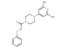 1-(2,6-dimethyl-4-pyridinyl)-4-[(phenylthio)acetyl]piperazine