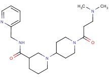 1'-(N,N-dimethyl-beta-alanyl)-N-(pyridin-2-ylmethyl)-1,4'-bipiperidine-3-carboxamide