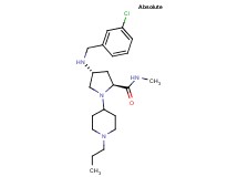 (4R)-4-[(3-chlorobenzyl)amino]-N-methyl-1-(1-propyl-4-piperidinyl)-L-prolinamide