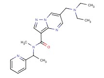 6-[(diethylamino)methyl]-N-methyl-N-(1-pyridin-2-ylethyl)pyrazolo[1,5-a]pyrimidine-3-carboxamide