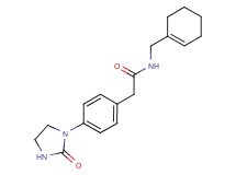 N-(cyclohex-1-en-1-ylmethyl)-2-[4-(2-oxoimidazolidin-1-yl)phenyl]acetamide