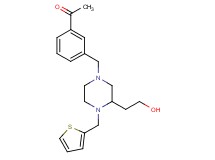 1-(3-{[3-(2-hydroxyethyl)-4-(2-thienylmethyl)-1-piperazinyl]methyl}phenyl)ethanone