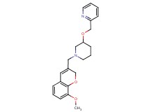 2-[({1-[(8-methoxy-2H-chromen-3-yl)methyl]piperidin-3-yl}oxy)methyl]pyridine