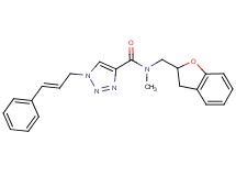 N-(2,3-dihydro-1-benzofuran-2-ylmethyl)-N-methyl-1-[(2E)-3-phenyl-2-propen-1-yl]-1H-1,2,3-triazole-4-carboxamide