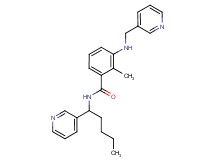 2-methyl-3-[(pyridin-3-ylmethyl)amino]-N-(1-pyridin-3-ylpentyl)benzamide