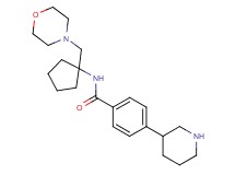 N-[1-(morpholin-4-ylmethyl)cyclopentyl]-4-piperidin-3-ylbenzamide