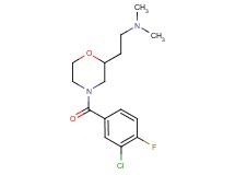 2-[4-(3-chloro-4-fluorobenzoyl)-2-morpholinyl]-N,N-dimethylethanamine