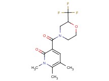 1,5,6-trimethyl-3-{[2-(trifluoromethyl)morpholin-4-yl]carbonyl}pyridin-2(1H)-one