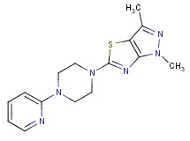 1,3-dimethyl-5-(4-pyridin-2-ylpiperazin-1-yl)-1H-pyrazolo[3,4-d][1,3]thiazole
