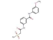 N-(3-methoxyphenyl)-3-{[(methylsulfonyl)acetyl]amino}benzamide