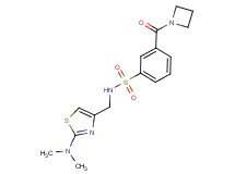 3-(azetidin-1-ylcarbonyl)-N-{[2-(dimethylamino)-1,3-thiazol-4-yl]methyl}benzenesulfonamide