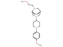 (1S*,5R*)-6-(2-methoxyethyl)-3-[1-(4-methoxyphenyl)piperidin-4-yl]-3,6-diazabicyclo[3.2.2]nonane