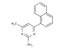 4-methyl-6-(1-naphthyl)-2-pyrimidinamine
