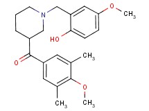 [1-(2-hydroxy-5-methoxybenzyl)-3-piperidinyl](4-methoxy-3,5-dimethylphenyl)methanone