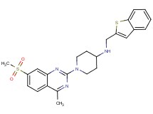 N-(1-benzothien-2-ylmethyl)-1-[4-methyl-7-(methylsulfonyl)-2-quinazolinyl]-4-piperidinamine
