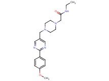 N-ethyl-2-(4-{[2-(4-methoxyphenyl)-5-pyrimidinyl]methyl}-1-piperazinyl)acetamide