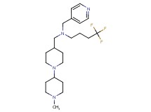 4,4,4-trifluoro-N-[(1'-methyl-1,4'-bipiperidin-4-yl)methyl]-N-(4-pyridinylmethyl)-1-butanamine