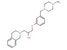 1-(3,4-dihydroisoquinolin-2(1H)-yl)-3-{3-[(4-methylpiperazin-1-yl)methyl]phenoxy}propan-2-ol
