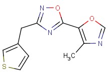 5-(4-methyl-1,3-oxazol-5-yl)-3-(3-thienylmethyl)-1,2,4-oxadiazole