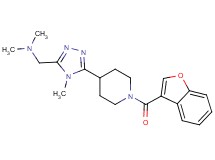 ({5-[1-(1-benzofuran-3-ylcarbonyl)piperidin-4-yl]-4-methyl-4H-1,2,4-triazol-3-yl}methyl)dimethylamine