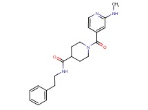 1-[2-(methylamino)isonicotinoyl]-N-(2-phenylethyl)piperidine-4-carboxamide