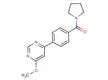 4-methoxy-6-[4-(pyrrolidin-1-ylcarbonyl)phenyl]pyrimidine