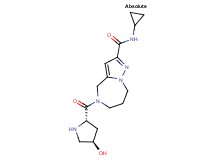 N-cyclopropyl-5-[(4R)-4-hydroxy-L-prolyl]-5,6,7,8-tetrahydro-4H-pyrazolo[1,5-a][1,4]diazepine-2-carboxamide hydrochloride