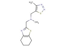 N-methyl-1-(4-methyl-1,2,3-thiadiazol-5-yl)-N-(4,5,6,7-tetrahydro-1,3-benzothiazol-2-ylmethyl)methanamine
