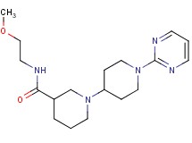 N-(2-methoxyethyl)-1'-pyrimidin-2-yl-1,4'-bipiperidine-3-carboxamide