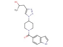 1-{1-[1-(1H-indol-5-ylcarbonyl)-4-piperidinyl]-1H-1,2,3-triazol-4-yl}-2-propanol