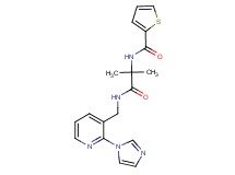 N-[2-({[2-(1H-imidazol-1-yl)pyridin-3-yl]methyl}amino)-1,1-dimethyl-2-oxoethyl]thiophene-2-carboxamide