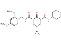 N-cyclohexyl-1-cyclopropyl-N'-(2,4-dimethoxybenzyl)-4-oxo-1,4-dihydro-3,5-pyridinedicarboxamide