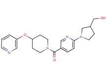 [1-(5-{[4-(pyridin-3-yloxy)piperidin-1-yl]carbonyl}pyridin-2-yl)pyrrolidin-3-yl]methanol