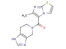 5-[(6-methylimidazo[2,1-b][1,3]thiazol-5-yl)carbonyl]-4,5,6,7-tetrahydro-1H-imidazo[4,5-c]pyridine