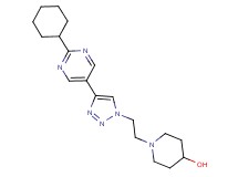 1-{2-[4-(2-cyclohexylpyrimidin-5-yl)-1H-1,2,3-triazol-1-yl]ethyl}piperidin-4-ol