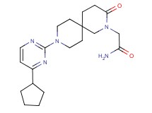 2-[9-(4-cyclopentylpyrimidin-2-yl)-3-oxo-2,9-diazaspiro[5.5]undec-2-yl]acetamide