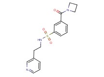 3-(azetidin-1-ylcarbonyl)-N-(2-pyridin-3-ylethyl)benzenesulfonamide