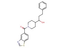 1-[1-(1,3-benzothiazol-5-ylcarbonyl)-4-piperidinyl]-3-phenyl-1-propanol