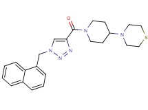 4-(1-{[1-(1-naphthylmethyl)-1H-1,2,3-triazol-4-yl]carbonyl}-4-piperidinyl)thiomorpholine