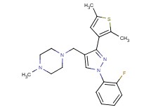 1-{[3-(2,5-dimethyl-3-thienyl)-1-(2-fluorophenyl)-1H-pyrazol-4-yl]methyl}-4-methylpiperazine