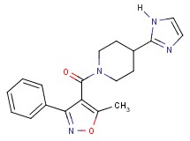 4-(1H-imidazol-2-yl)-1-[(5-methyl-3-phenyl-4-isoxazolyl)carbonyl]piperidine