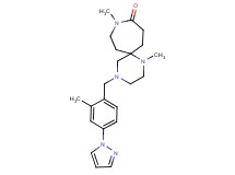 1,9-dimethyl-4-[2-methyl-4-(1H-pyrazol-1-yl)benzyl]-1,4,9-triazaspiro[5.6]dodecan-10-one